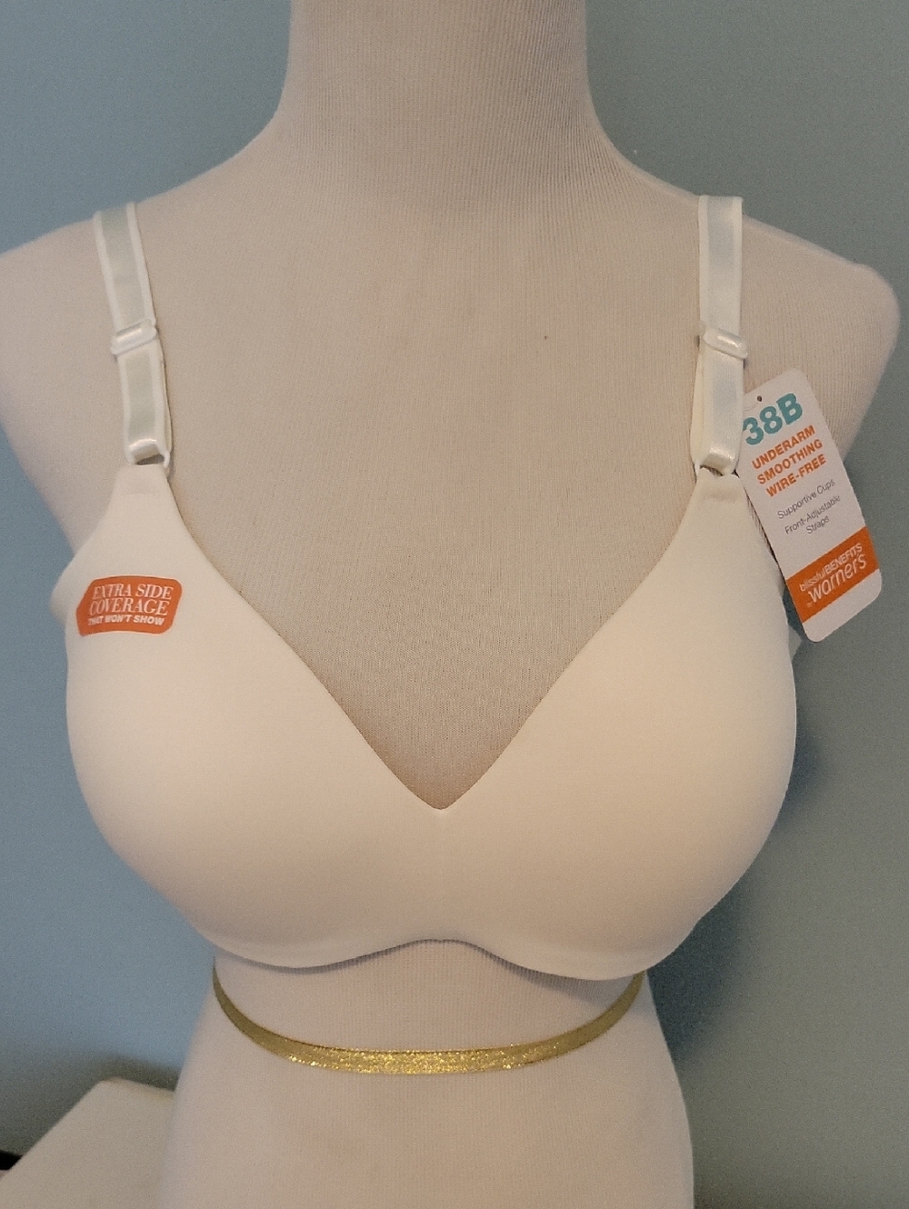 Warner's White Smooth Seamless Wire-Free Bra